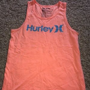Men's Hurley Tank Top - Orange - Size Small